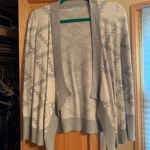 Grey & white cardigan